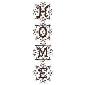 Home interiors metal wall HOME plaques